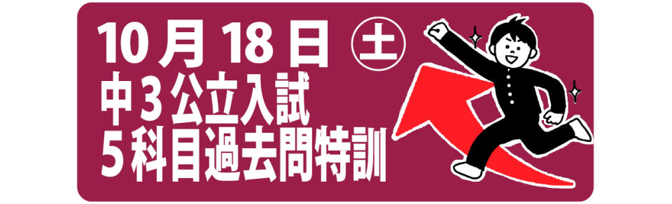 画像：中3公立入試５科目過去問特訓